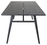 Sleek Spisebord, Sort børstet eg, 195x95 - Unoliving.com