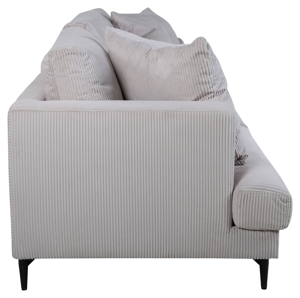 Sofia 3-pers. Sofa, Beige Fløjl - Unoliving.com