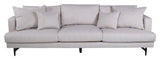 Sofia 3-pers. Sofa, Beige Fløjl - Unoliving.com