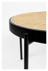 Spike Sofabord, Ø60, Rattan/Bøg - Unoliving.com