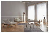 Splitback Eik Loungestol, Eg, Argus/Navy Blue - Unoliving.com