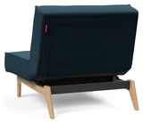 Splitback Eik Loungestol, Eg, Argus/Navy Blue - Unoliving.com