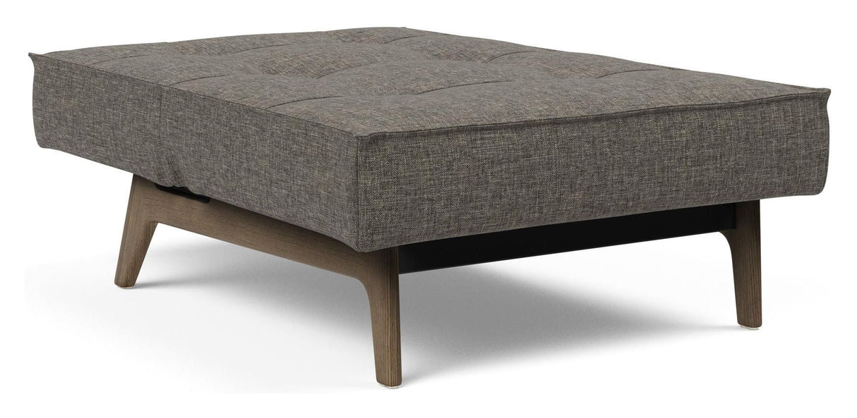 Splitback Eik Loungestol, Røget eg, Flashtex, Dark grey - Unoliving.com