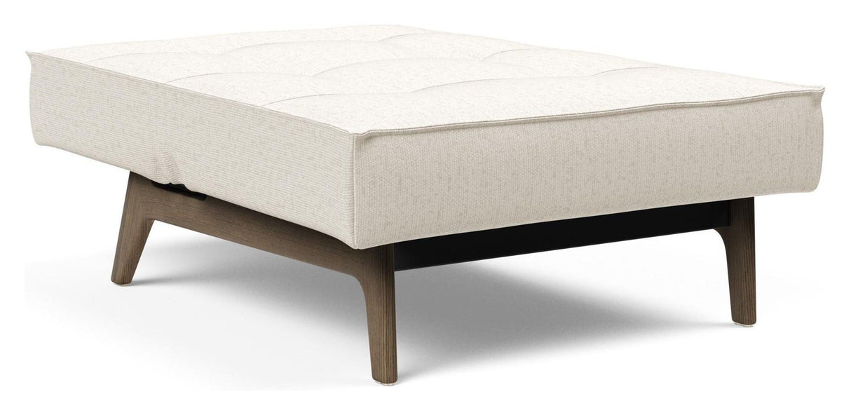 Splitback Eik Loungestol, Røget eg, Offwhite Bouclé - Unoliving.com