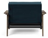 Splitback Frej Loungestol, Røget eg, Argus/Navy Blue - Unoliving.com