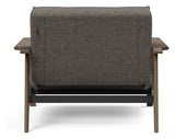 Splitback Frej Loungestol, Røget eg, Flashtex, Dark grey - Unoliving.com