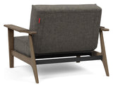 Splitback Frej Loungestol, Røget eg, Flashtex, Dark grey - Unoliving.com