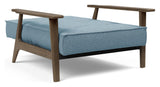 Splitback Frej Loungestol, Røget eg, Mixed Dance/Light Blue - Unoliving.com