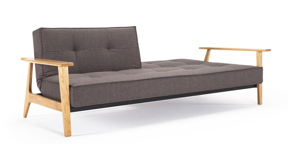 Splitback Frej Sovesofa, Flashtex, Dark grey - Unoliving.com