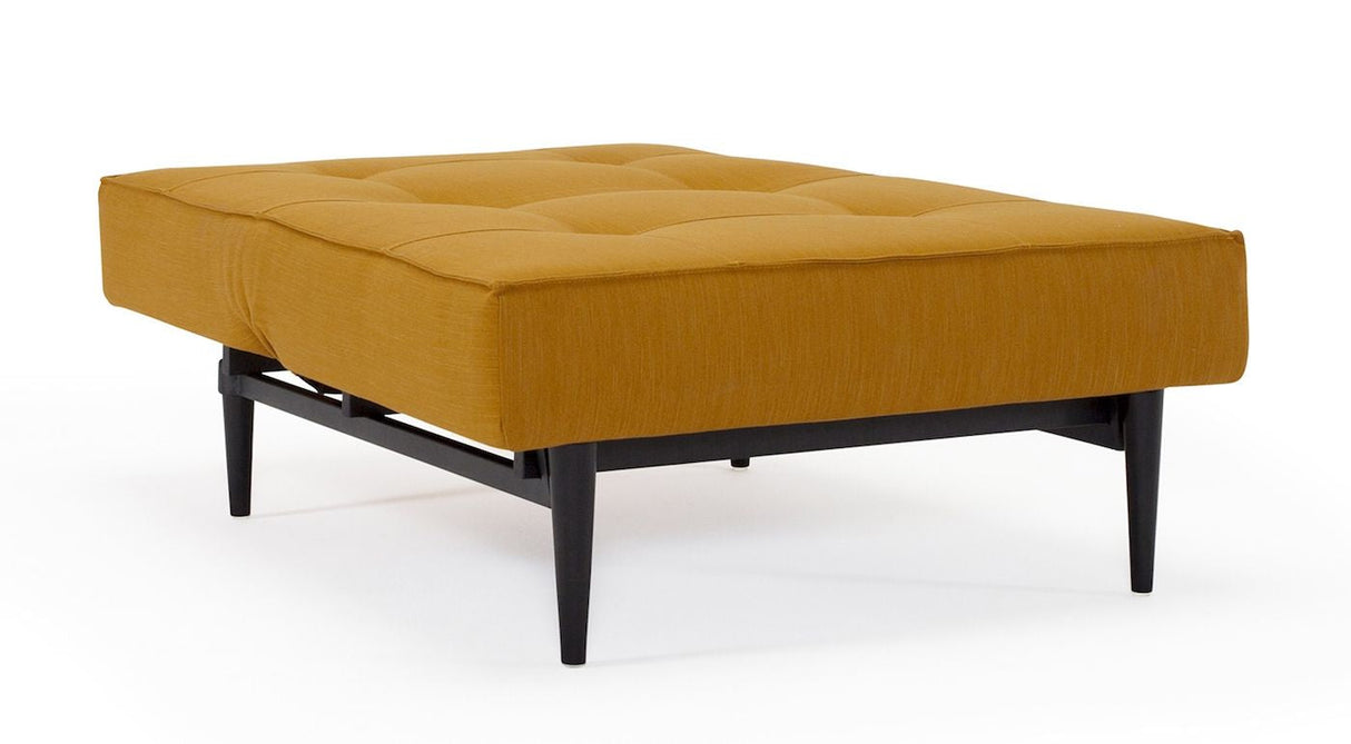 Splitback Styletto Loungestol, Gul m. sorte ben - Unoliving.com