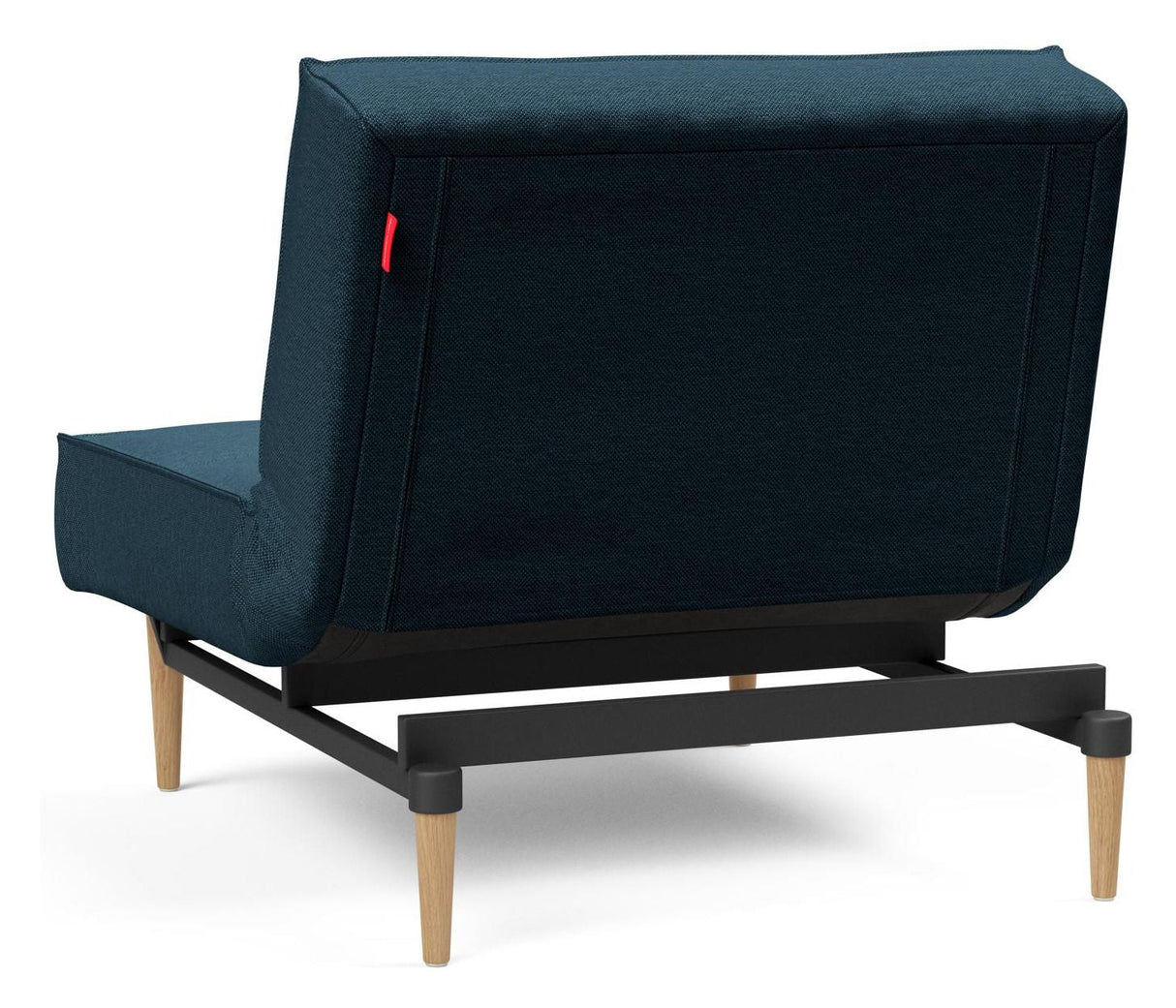 Splitback Styletto Loungestol, Lys træ, Argus/Navy Blue - Unoliving.com