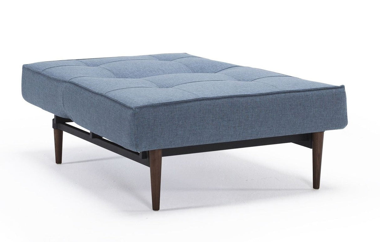 Splitback Styletto Loungestol m. mørk træ, Mixed Dance/Light Blue - Unoliving.com