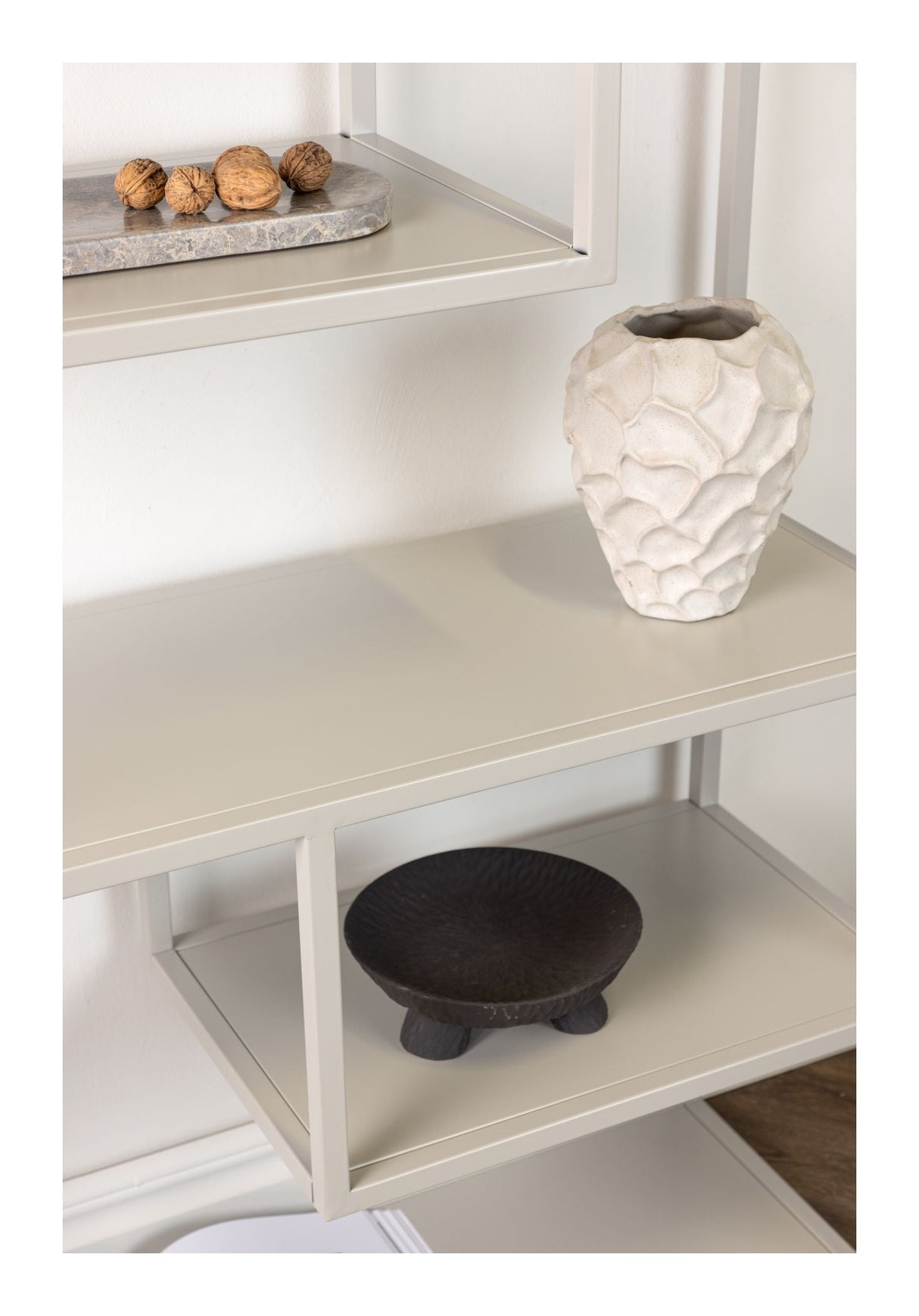 Staal Bogskab - Beige - Unoliving.com