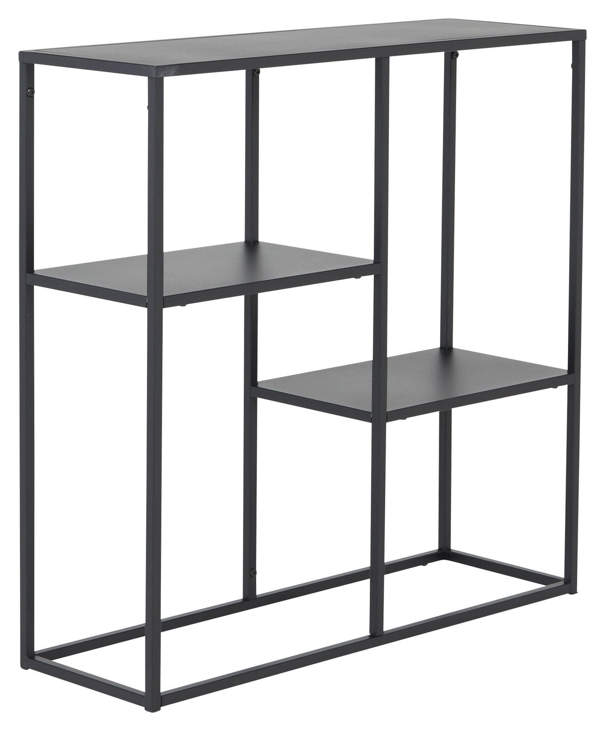 Staal, Konsolbord m. hylde, Sort metal - Unoliving.com