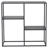 Staal, Konsolbord m. hylde, Sort metal - Unoliving.com