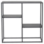 Staal, Konsolbord m. hylde, Sort metal - Unoliving.com