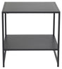 Staal, Sidebord m. hylde, Sort metal - Unoliving.com