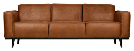 Statement 3-pers. Sofa, Cognac øko-læder - Unoliving.com