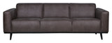 Statement 3-pers. Sofa, Mørk Grå øko-læder - Unoliving.com