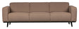 Statement 3-pers. Sofa, Nougat Bouclé - Unoliving.com