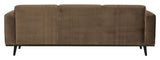 Statement 3-pers. Sofa, Taupe Velour - Unoliving.com