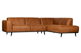 Statement Hjørnesofa m. open-end højre, Cognac - Unoliving.com