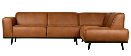 Statement Hjørnesofa m. open-end højre, Cognac - Unoliving.com