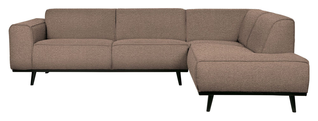 Statement Sofa m. højrevendt chaise, Nougat Bouclé - Unoliving.com