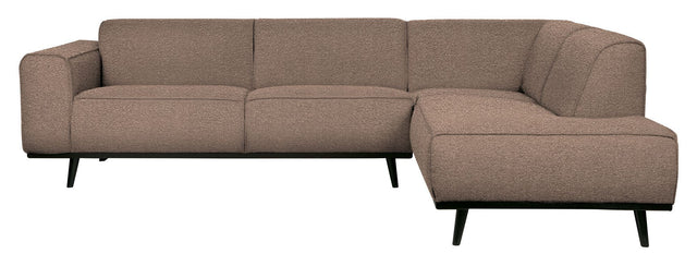 Statement Sofa m. højrevendt chaise, Nougat Bouclé - Unoliving.com