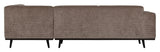 Statement Sofa m. højrevendtvendt Chaiselong, Taupe - Unoliving.com