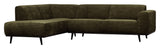 Statement Sofa m. venstrevendt Chaiselong, Warm Green - Unoliving.com