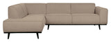 Statement Sofa m. venstrevendt chaise, Beige Bouclé - Unoliving.com