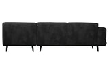 Statement Sofa m/højrevendt chaise - Sort - Unoliving.com