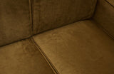 Statement Sofa m/venstrevendt chaise, Honninggul velour - Unoliving.com