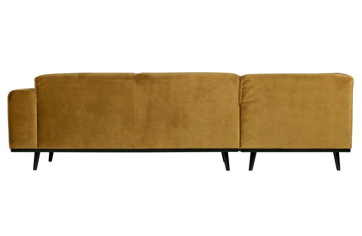 Statement Sofa m/venstrevendt chaise, Honninggul velour - Unoliving.com