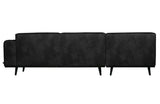 Statement Sofa m/venstrevendt chaise, Sort - Unoliving.com