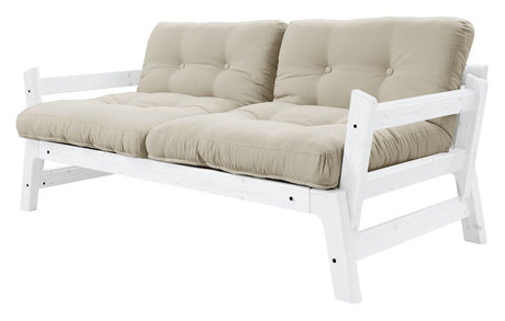 Step Sovesofa, Beige/Hvid - Unoliving.com