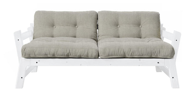 Step Sovesofa, Linen/Hvid - Unoliving.com