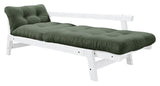 Step Sovesofa, Olive Green/Hvid - Unoliving.com