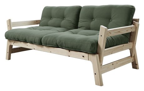 Step Sovesofa, Olive Green/Natur - Unoliving.com