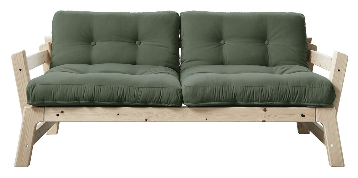 Step Sovesofa, Olive Green/Natur - Unoliving.com