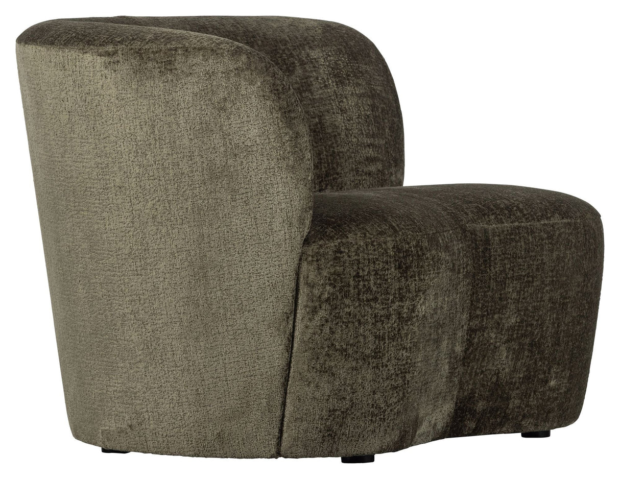 Stone Loungesofa, venstrevendt - Varm grøn - Unoliving.com