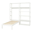 Storey Reol, 2 sektioner m. 8 hylder og seng - 160x70 cm - Unoliving.com