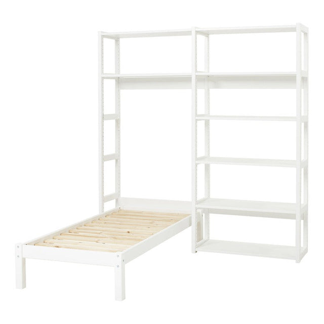 Storey Reol, 2 sektioner m. 8 hylder og seng - 160x70 cm - Unoliving.com