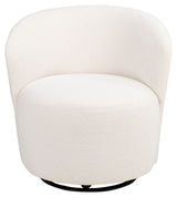 Storm Loungestol med drejefunktion, Offwhite teddy-look - Unoliving.com