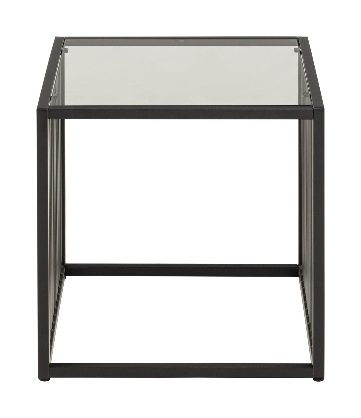 Strington Sidebord m. plade i røget hærdet glas, 40x40x40 - Unoliving.com