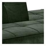 Sweem Sovesofa, Forest green velour/Sort metal - Unoliving.com