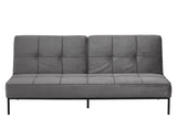 Sweem Sovesofa m. velour, mørkegrå - Unoliving.com