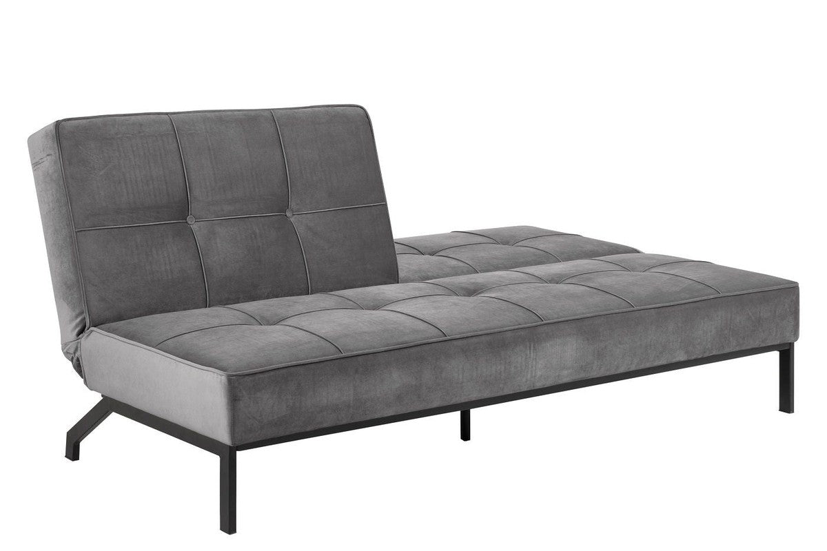 Sweem Sovesofa m. velour, mørkegrå - Unoliving.com