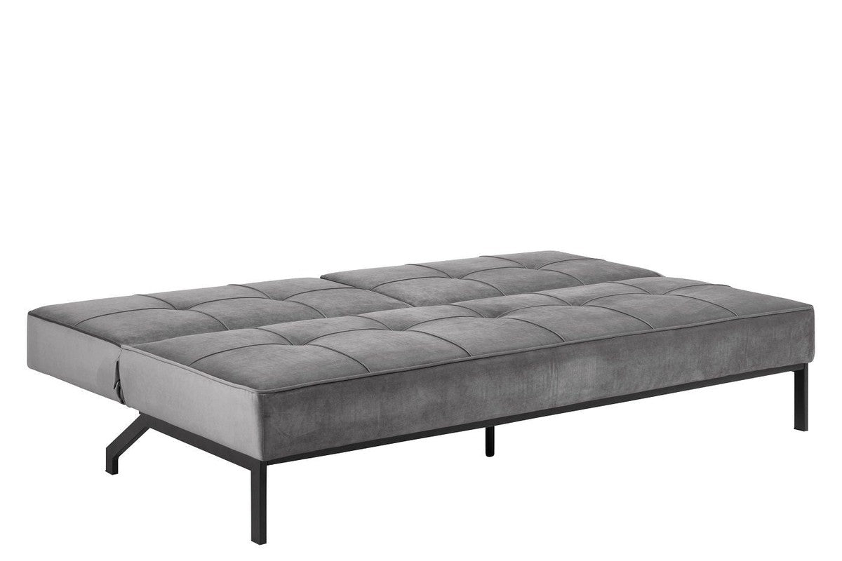 Sweem Sovesofa m. velour, mørkegrå - Unoliving.com